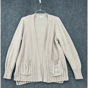 Seven7 Taupe Cardigan Women’s S Small Cozy And Soft Sweater Pockets